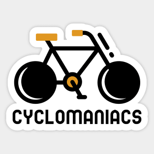 Cyclomaniacs Sticker